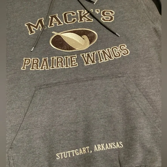 Sweater Mack’s Prairie Wing Men’s Size S Gray Fall Winter Pullover Pocket